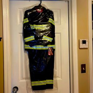 This is a fireman costume. This has original tags attached. Never worn